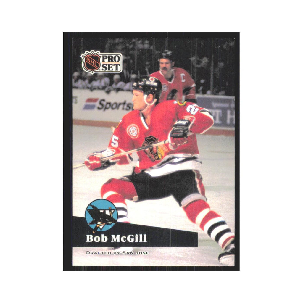1991 Pro Set Bob McGill San Jose Sharks #47