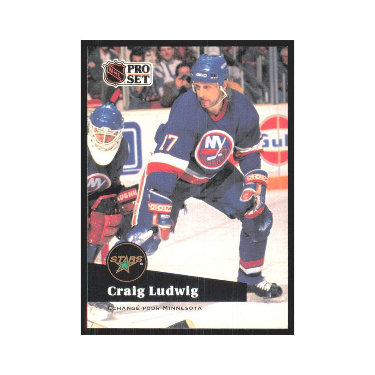 1991 Pro Set Craig Ludwig Minnesota North Stars #155