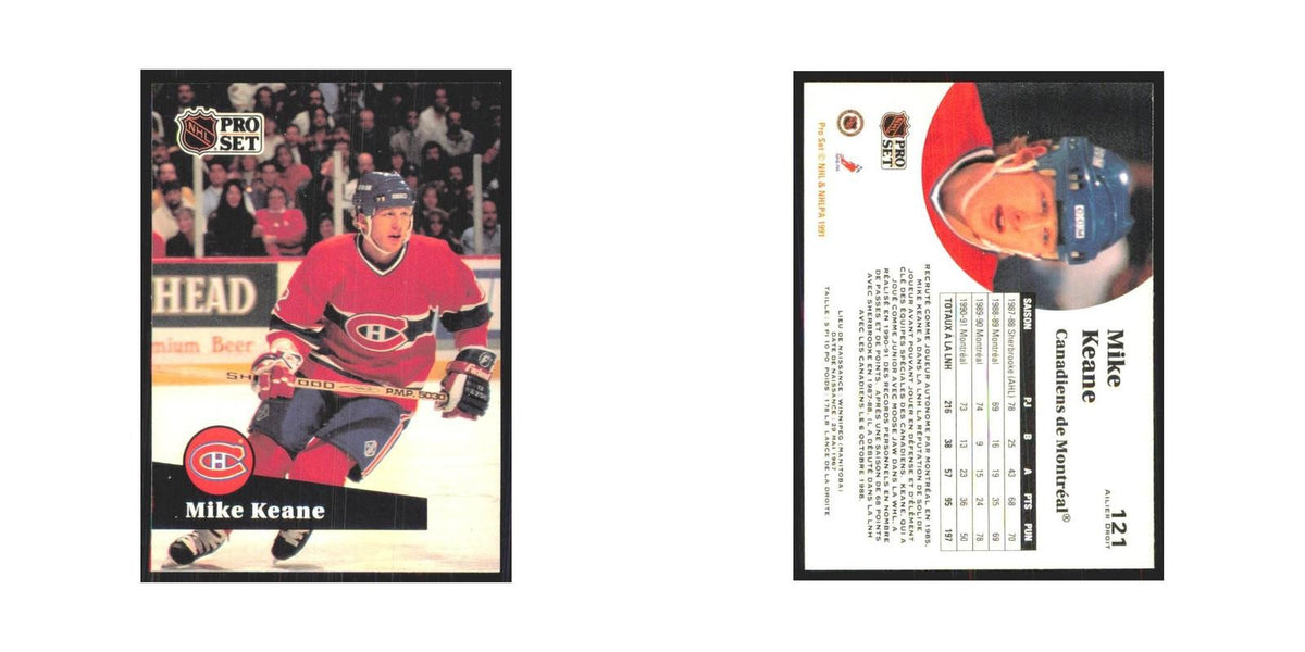 1991 Pro Set Mike Keane Montreal Canadiens #121