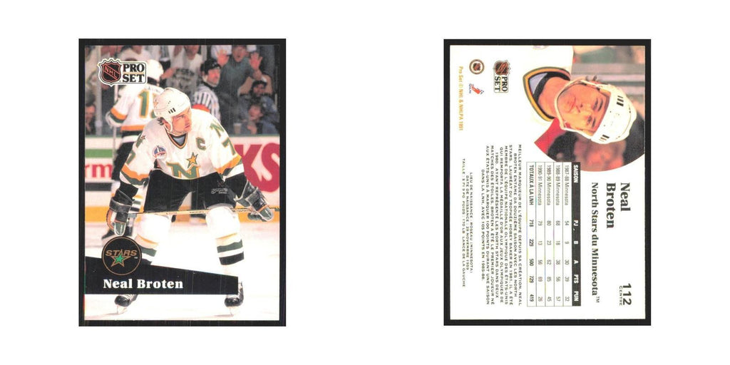 1991 Pro Set Neal Broten Minnesota North Stars #112