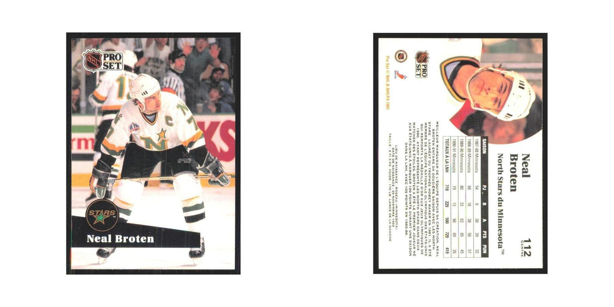 1991 Pro Set Neal Broten Minnesota North Stars #112