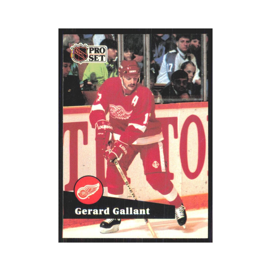 1991 Pro Set Gerard Gallant Detroit Red Wings #63