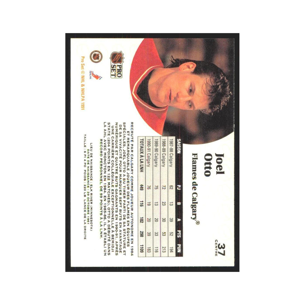 1991 Pro Set Joel Otto Calgary Flames #37