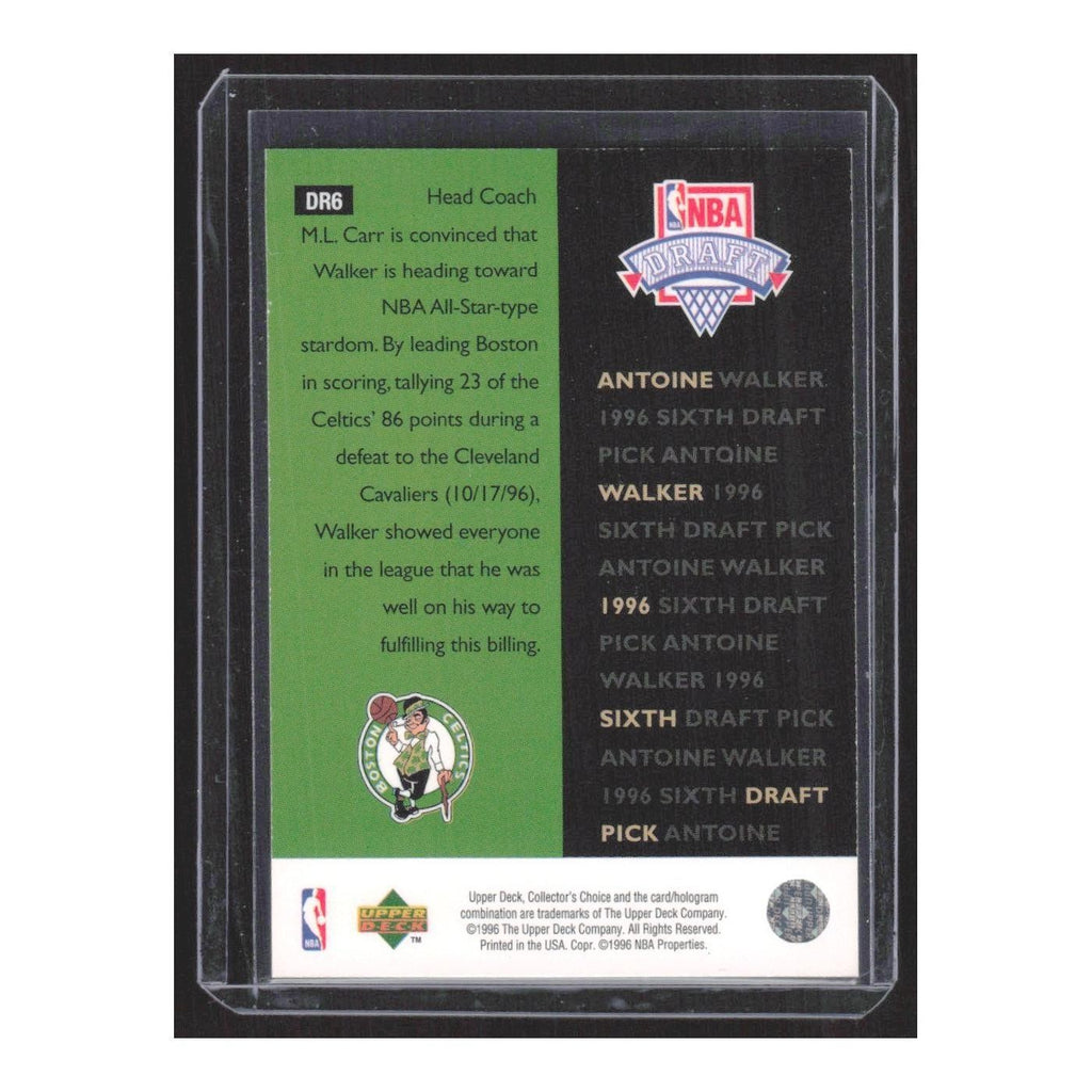 1996 Collector's Choice Draft Trade Antoine Walker Celtics #DR6