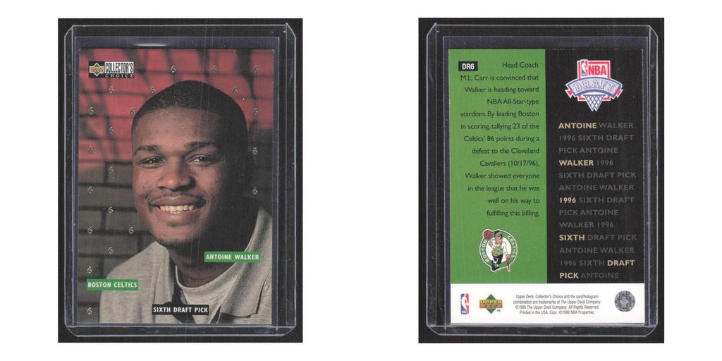 1996 Collector's Choice Draft Trade Antoine Walker Celtics #DR6