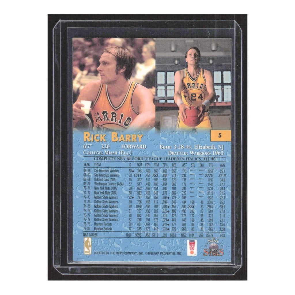 1998 Topps Golden Greats Rick Barry Golden State Warriors #5