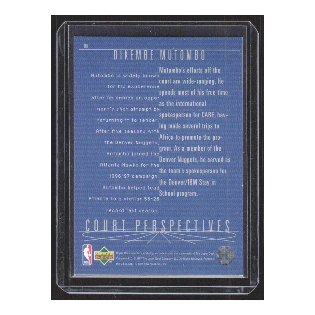 1997 Upper Deck Dikembe Mutombo Hawks #166