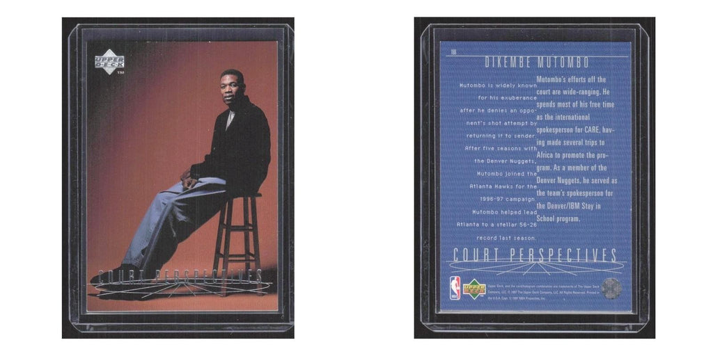 1997 Upper Deck Dikembe Mutombo Hawks #166