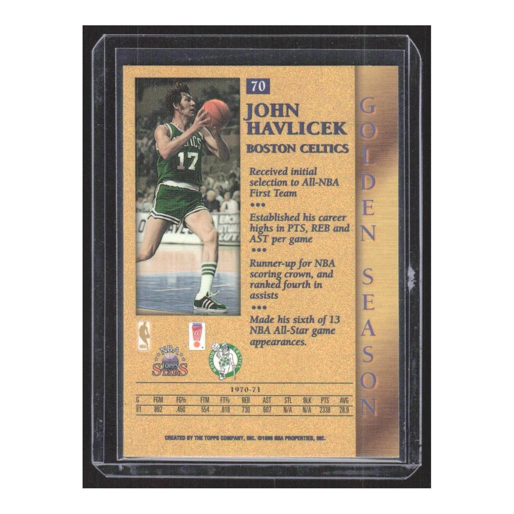 1998 Topps Golden Greats John Havlicek Celtics #17