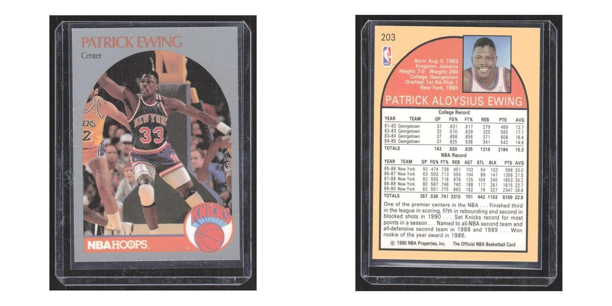 1990 Hoops Patrick Ewing Knicks #203