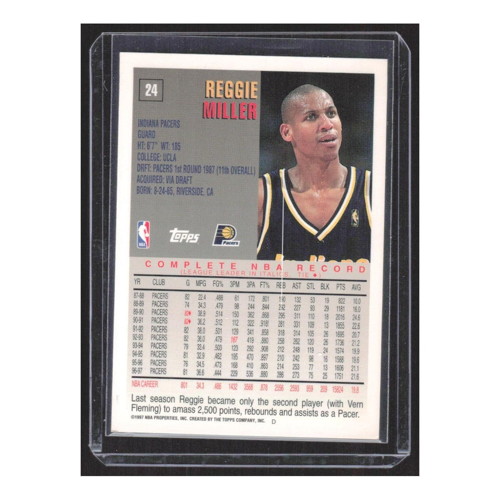 1997 Topps Reggie Miller Pacers #24