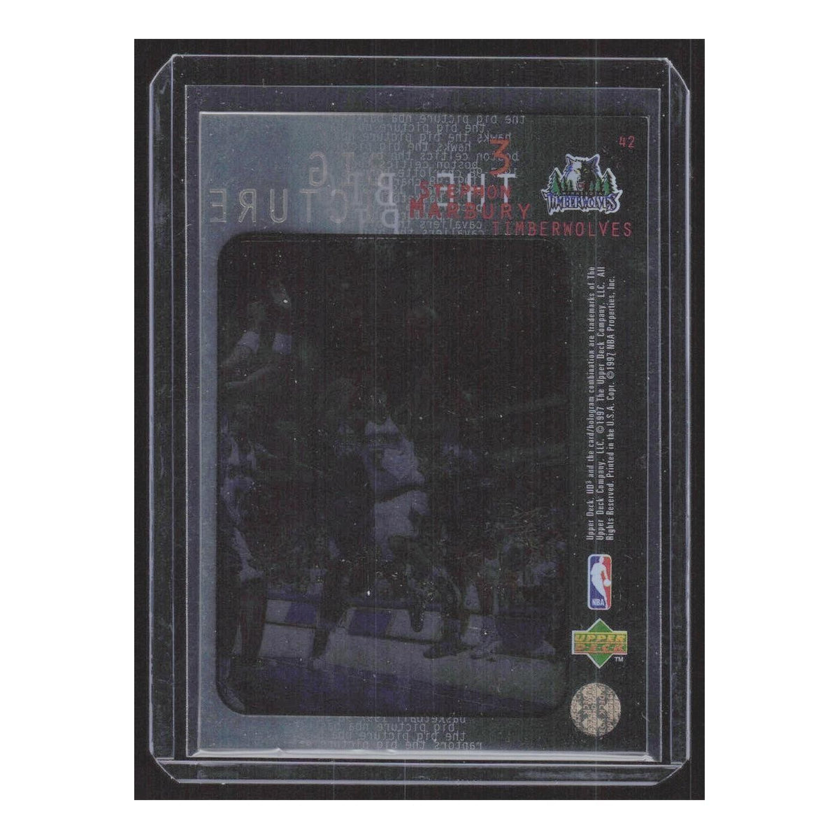 1997 Upper Deck Ud3 Stephon Marbury Timberwolves #42