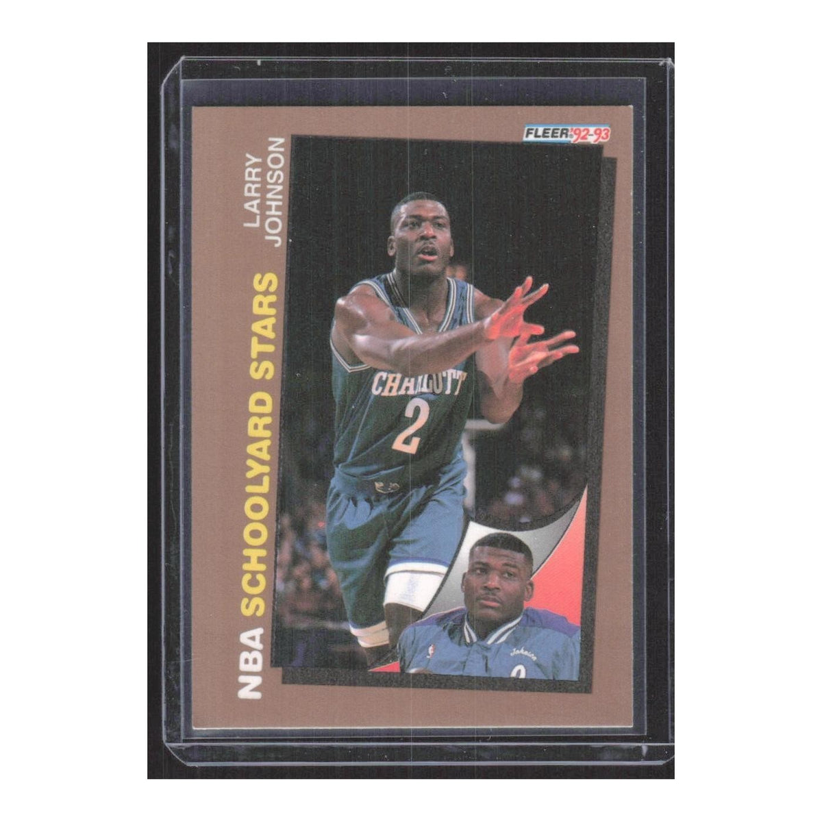 1992 Fleer Larry Johnson Hornets #259