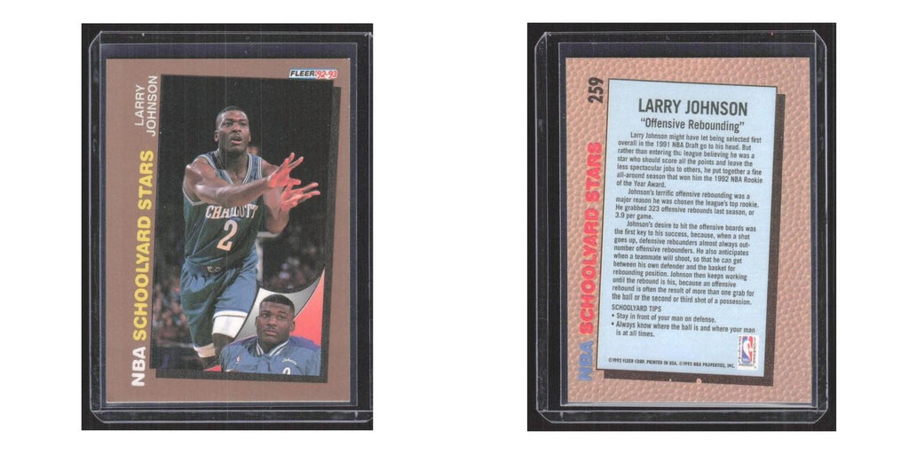 1992 Fleer Larry Johnson Hornets #259