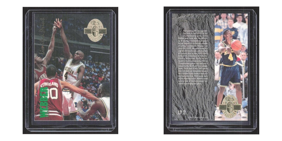 1993 Classic 4 Sport Collection Chris Webber Michigan Wolverines #LP2