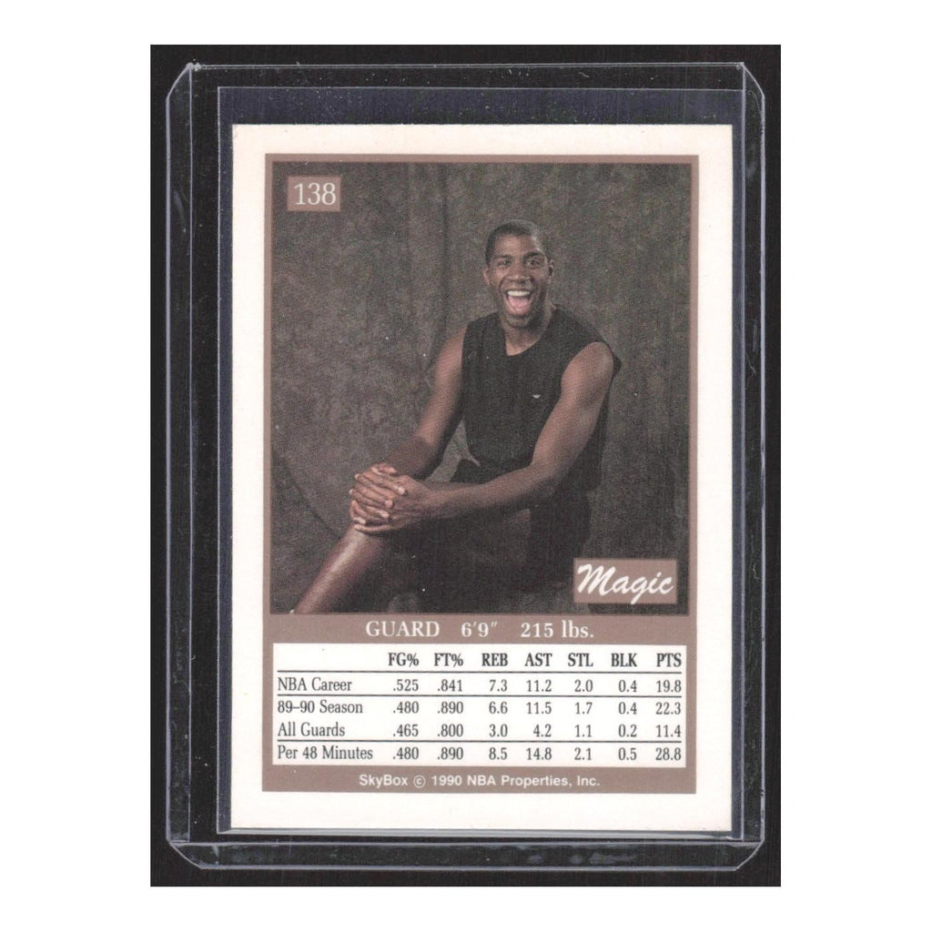 1990 SkyBox Earvin Johnson Lakers #138