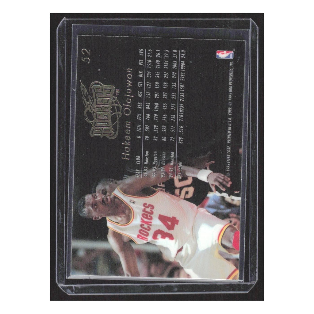 1995 Flair Hakeem Olajuwon Rockets #52