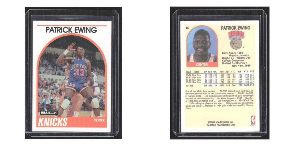 1989 Hoops Patrick Ewing Knicks #80