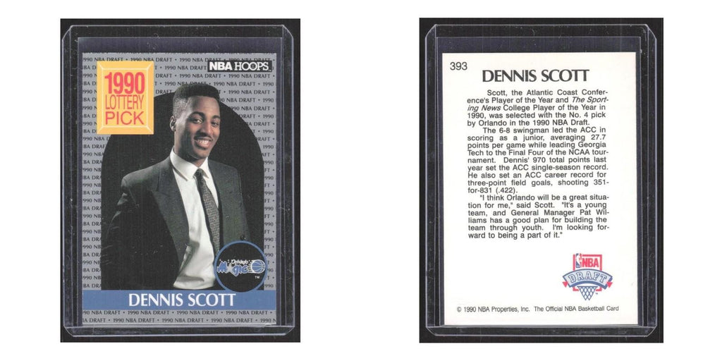 1990 Hoops Dennis Scott RC Magic #393