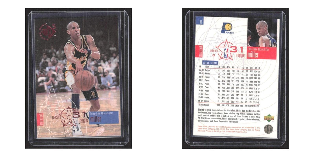 1997 Upper Deck UD3 Reggie Miller Pacers #36