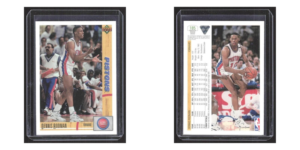 1992 Upper Deck Dennis Rodman Pistons #185