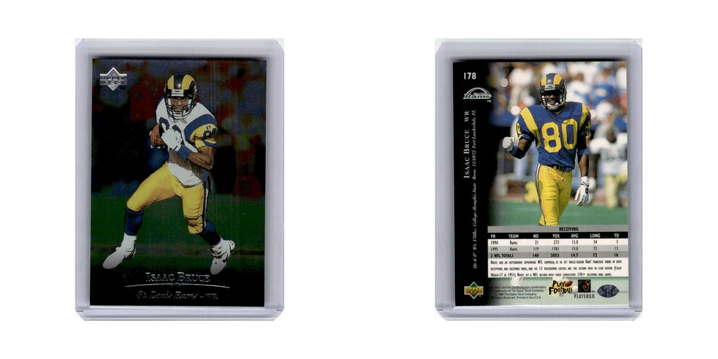 Isaac Bruce 1996 Upper Deck #178 St. Louis Rams Football Card NM