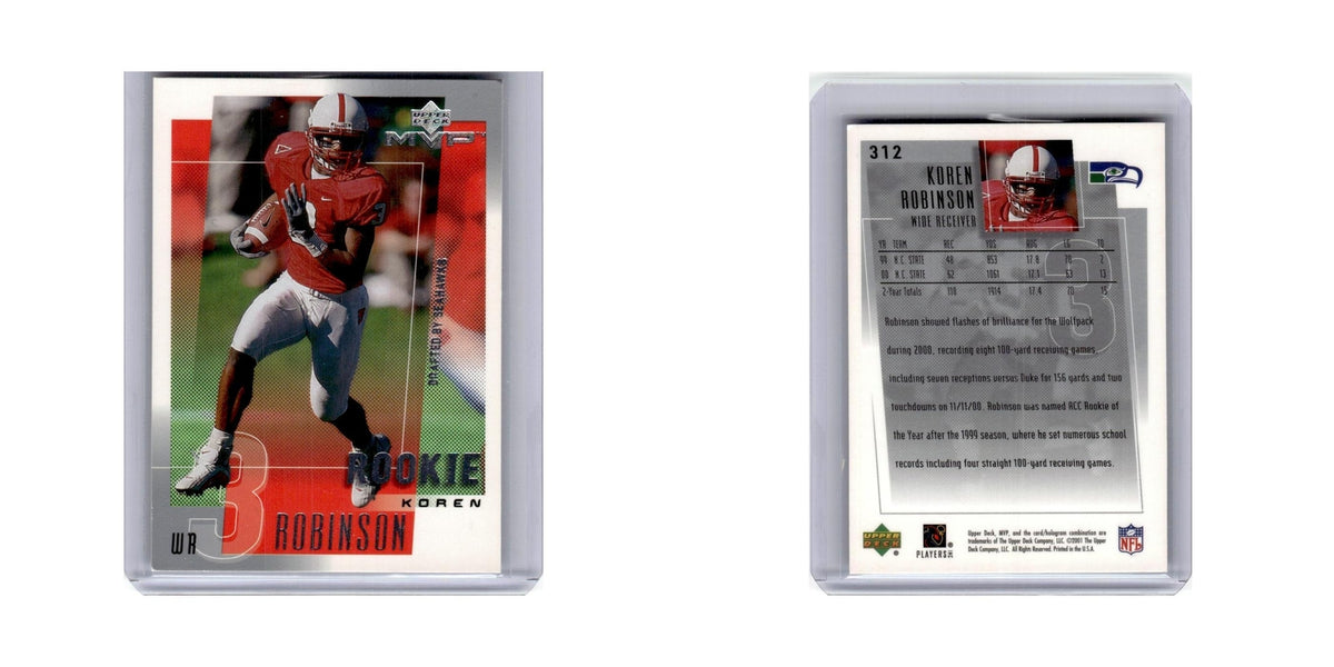 Koren Robinson 2001 Upper Deck MVP #312 Seattle Seahawks Football Card NM