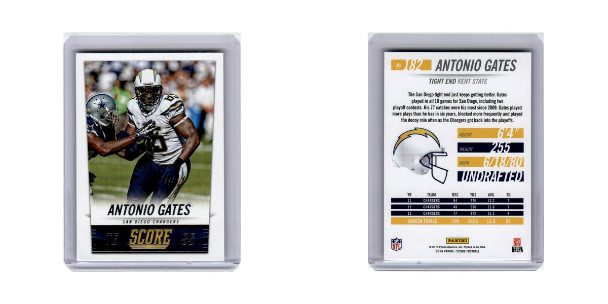 Antonio Gates 2014 Score #182 San Diego Chargers Football Card NM