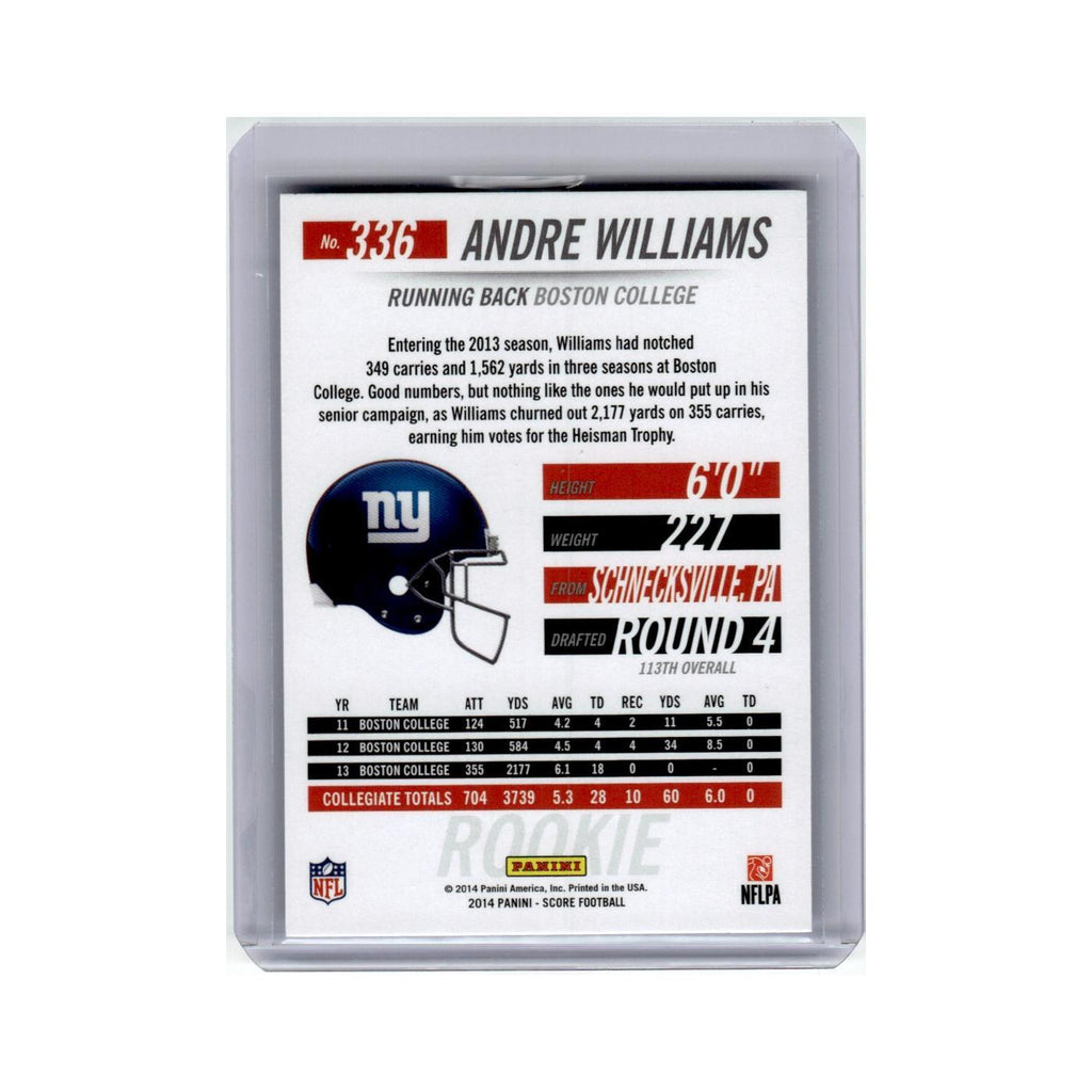Andre Williams 2014 Panini Score Hot Rookies #336 New York Giants NM