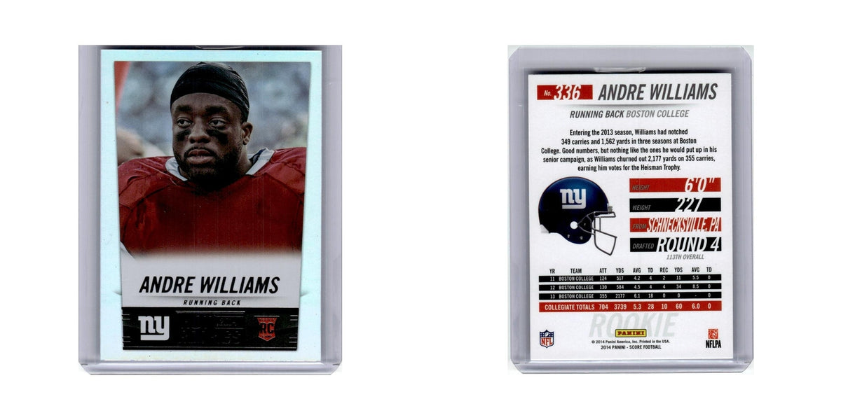 Andre Williams 2014 Panini Score Hot Rookies #336 New York Giants NM