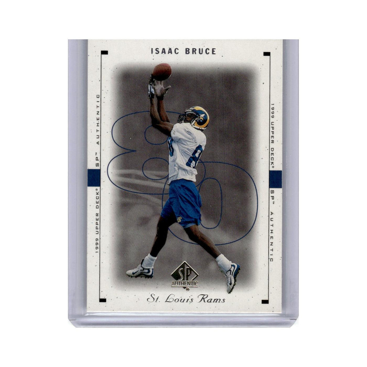 Isaac Bruce 1999 SP Authentic #70 St. Louis Rams Football Card NM