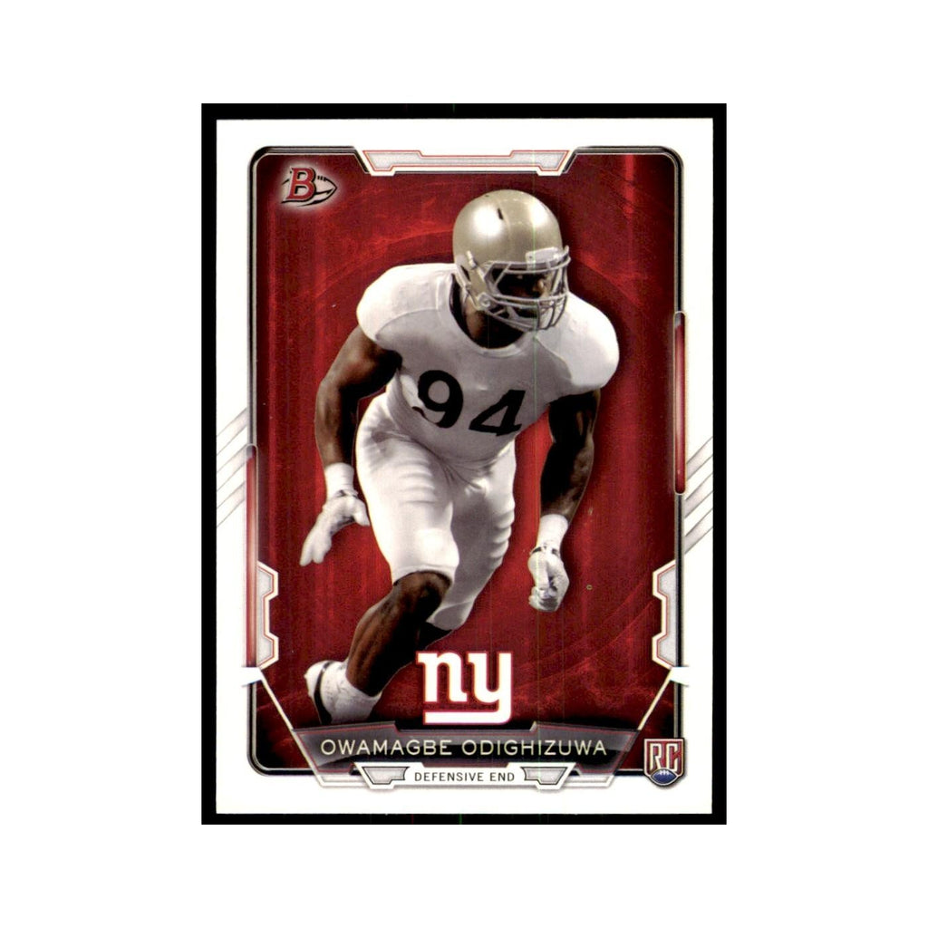 2015 Bowman Owamagbe Odighizuwa RC Football Cards #90