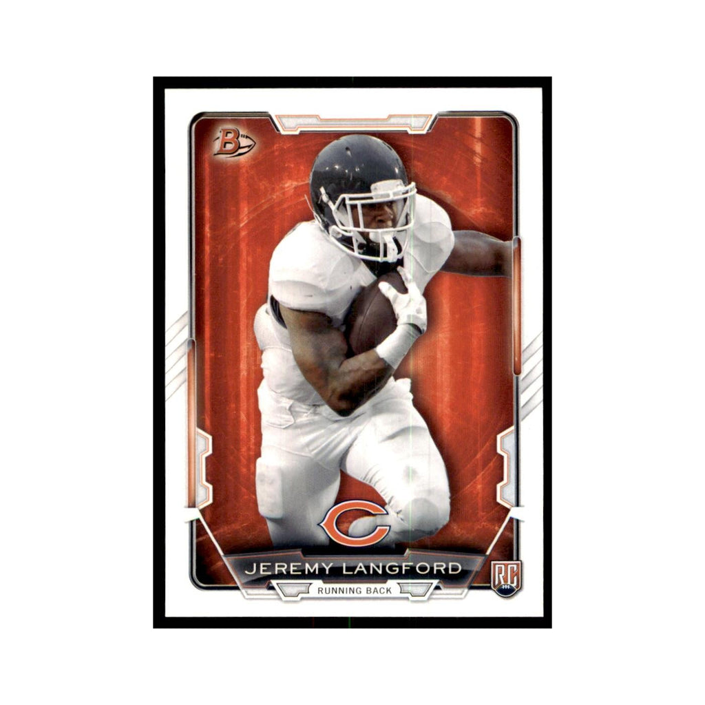 2015 Bowman Jeremy Langford RC Football Cards #35