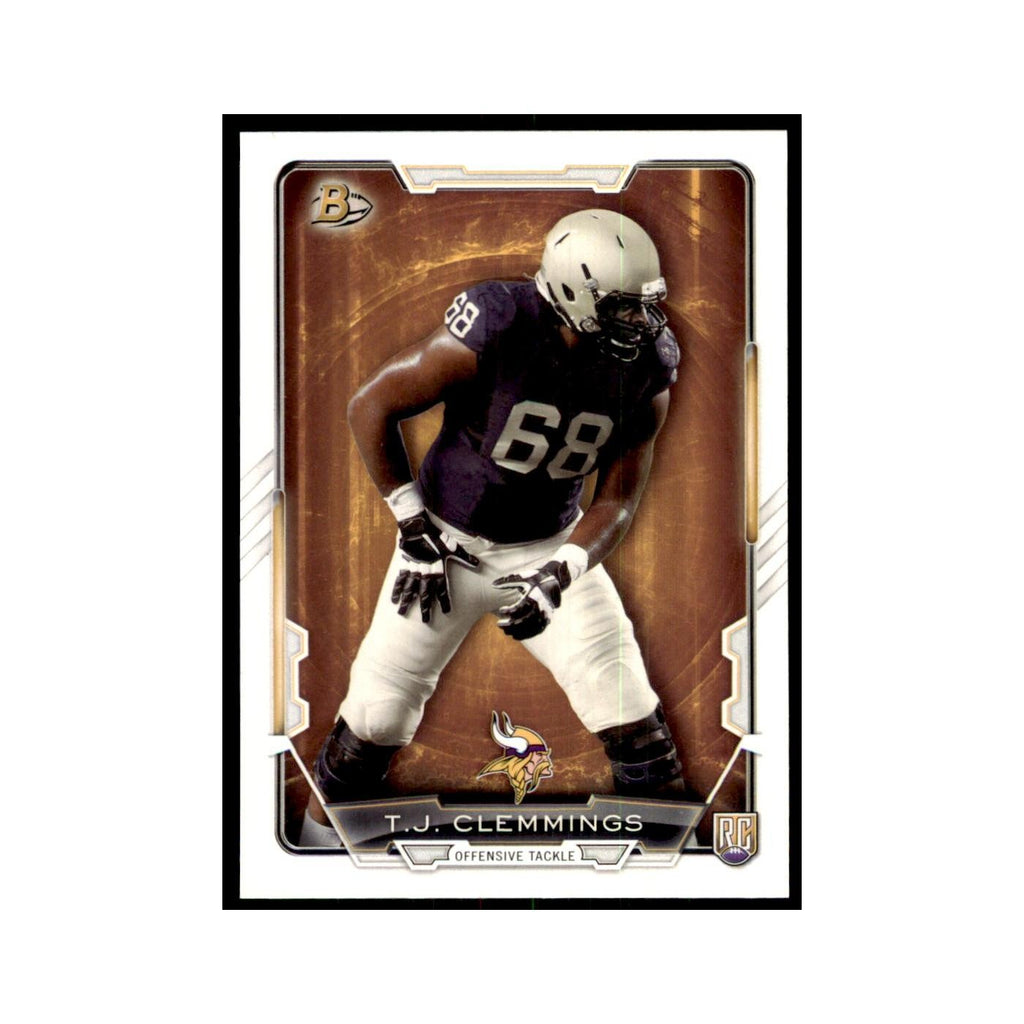 2015 Bowman T.J. Clemmings RC Football Cards #77