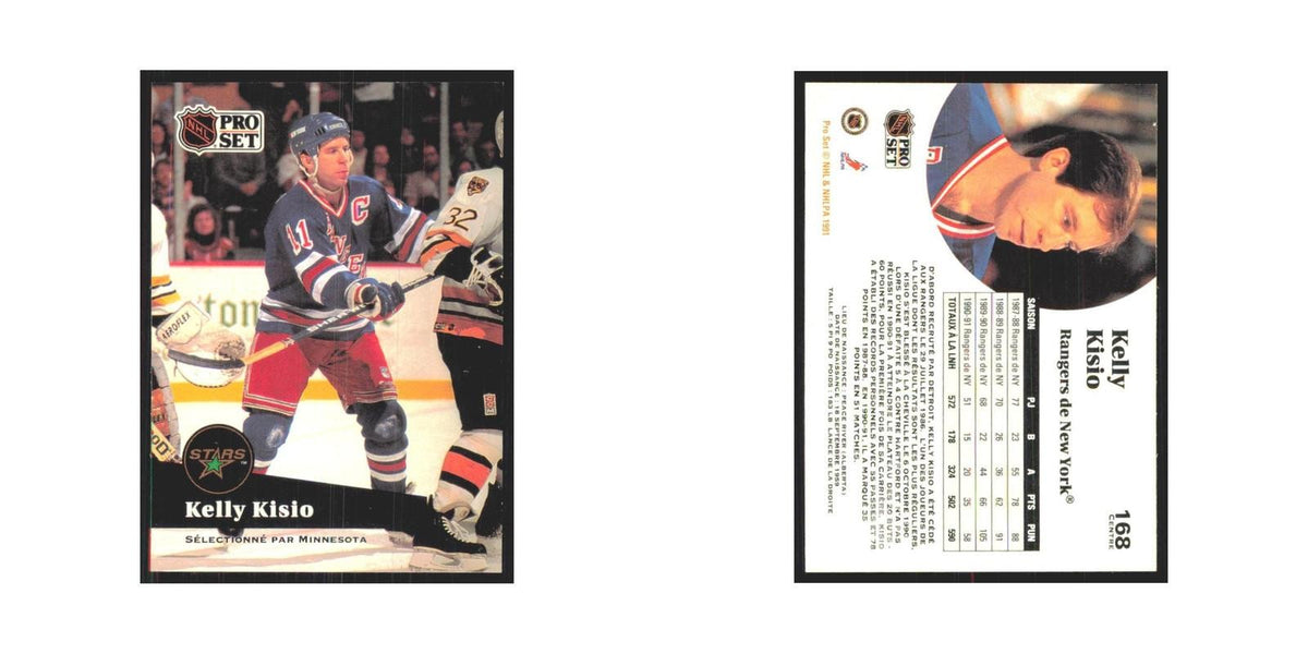 1991 Pro Set Kelly Kisio Minnesota North Stars #168
