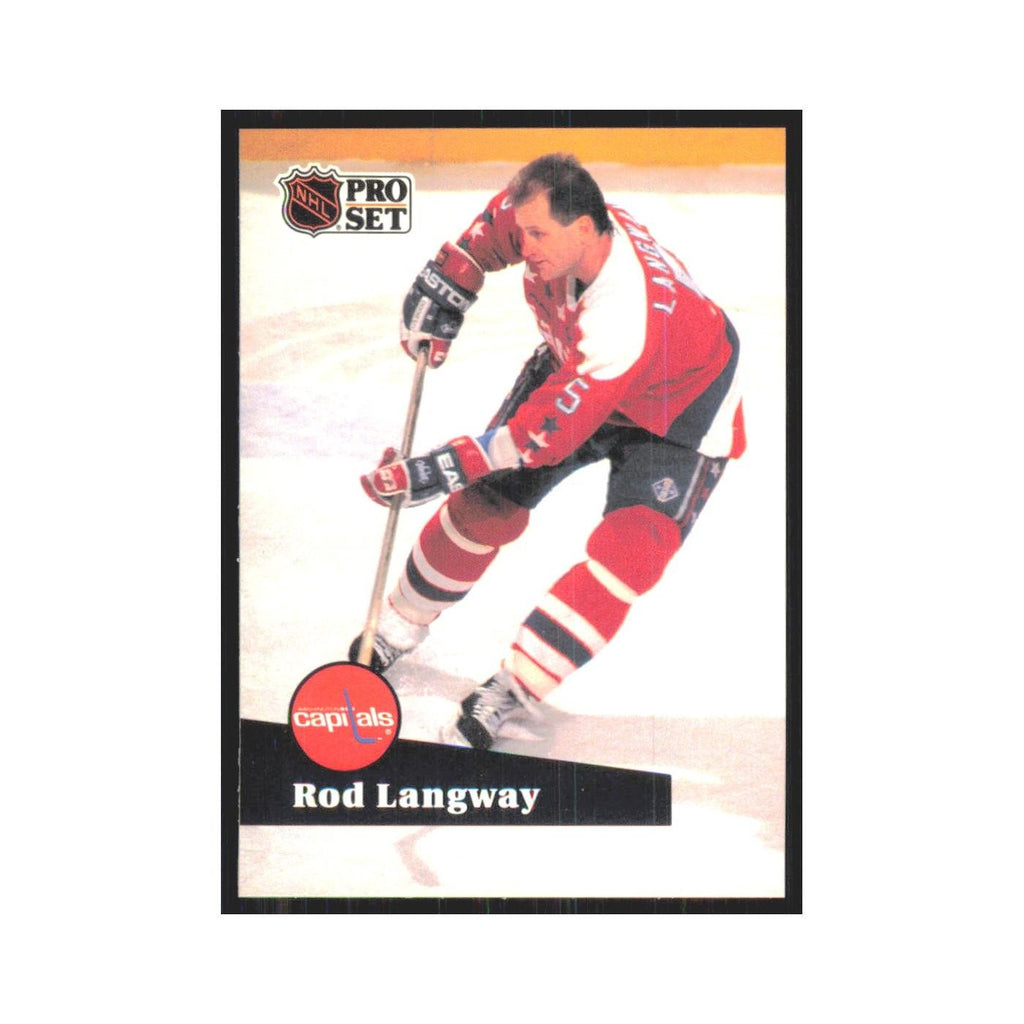 1991 Pro Set Rod Langway Washington Capitals #259