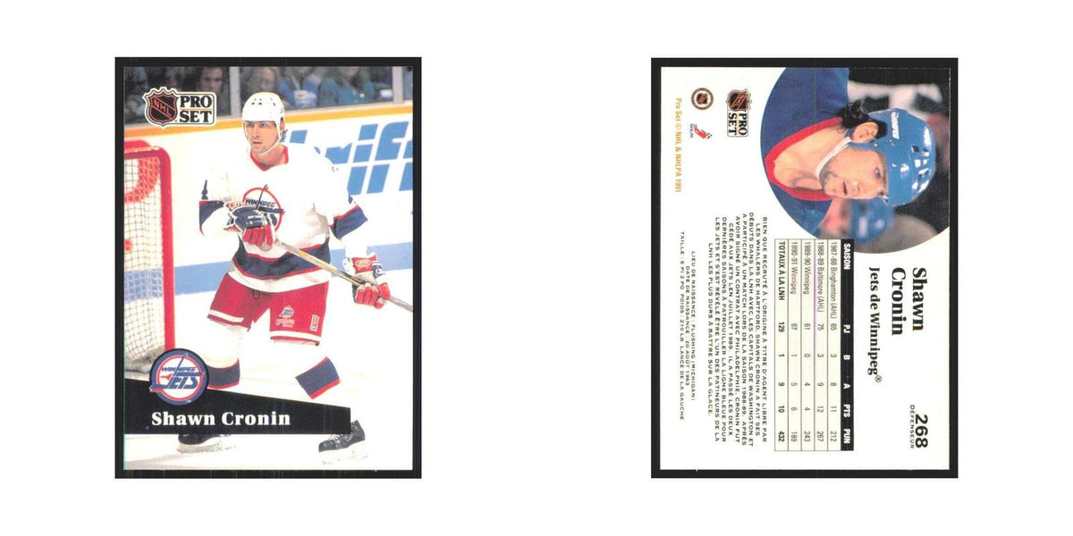 1991 Pro Set Shawn Cronin Winnipeg Jets #268