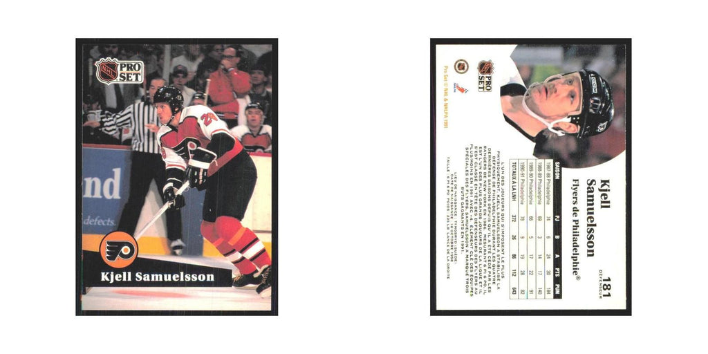 1991 Pro Set Kjell Samuelsson Philadelphia Flyers #181