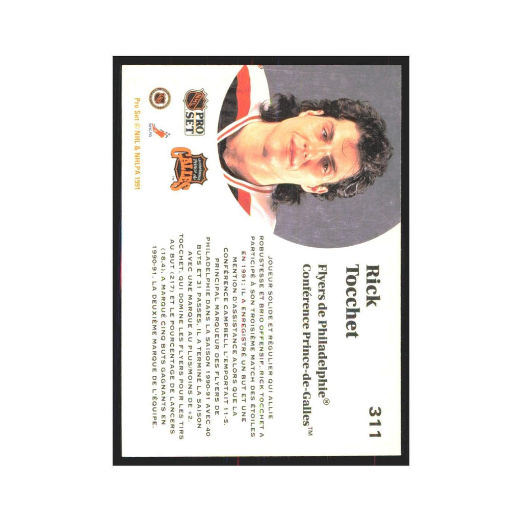 1991 Pro Set Rick Tocchet Philadelphia Flyers #311