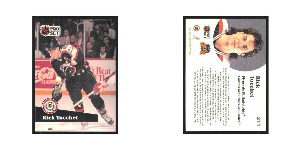 1991 Pro Set Rick Tocchet Philadelphia Flyers #311