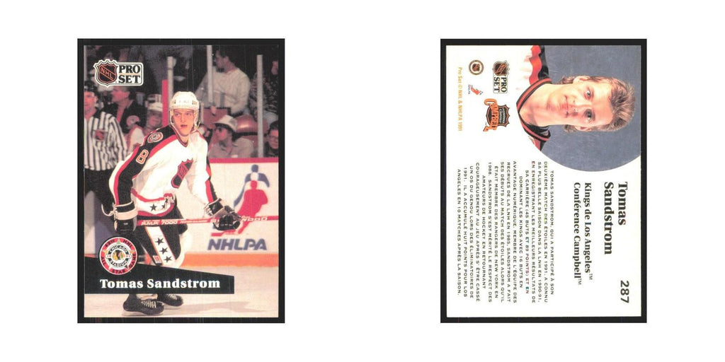 1991 Pro Set Tomas Sandstrom Los Angeles Kings #287