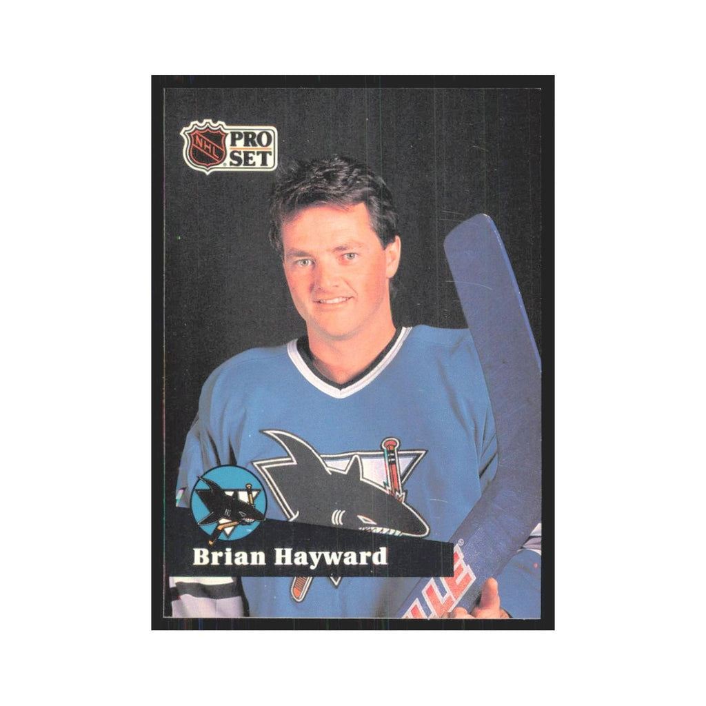 1991 Pro Set Brian Hayward San Jose Sharks #327