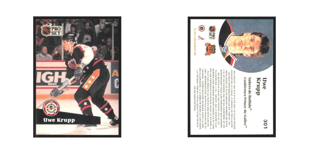 1991 Pro Set Uwe Krupp Buffalo Sabres #301