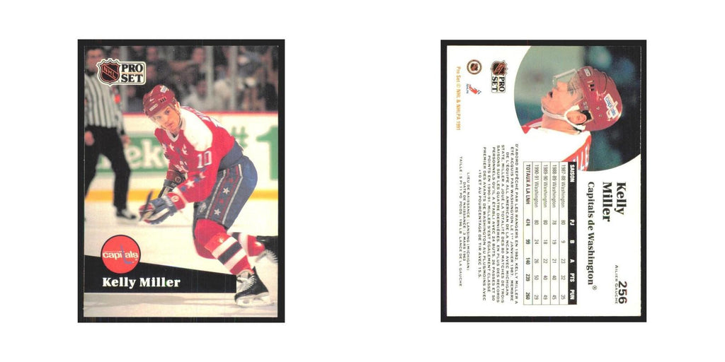 1991 Pro Set Kelly Miller Washington Capitals #256