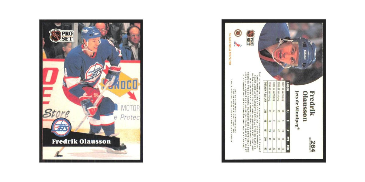 1991 Pro Set Fredrik Olausson Winnipeg Jets #264