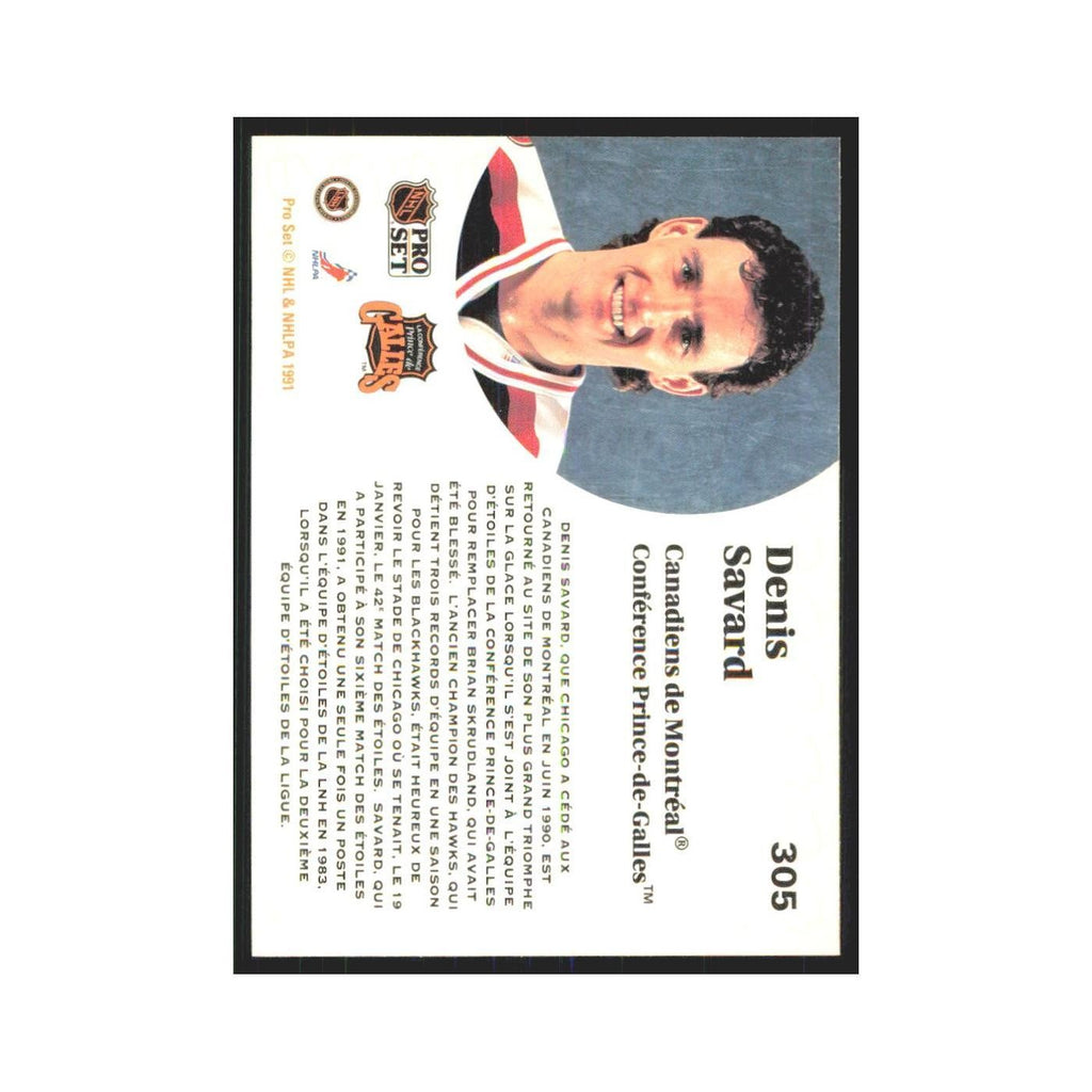 1991 Pro Set Denis Savard Montreal Canadiens #305