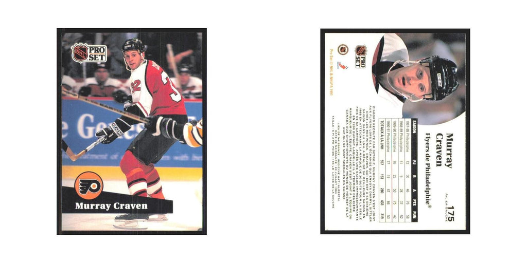 1991 Pro Set Murray Craven Philadelphia Flyers #175