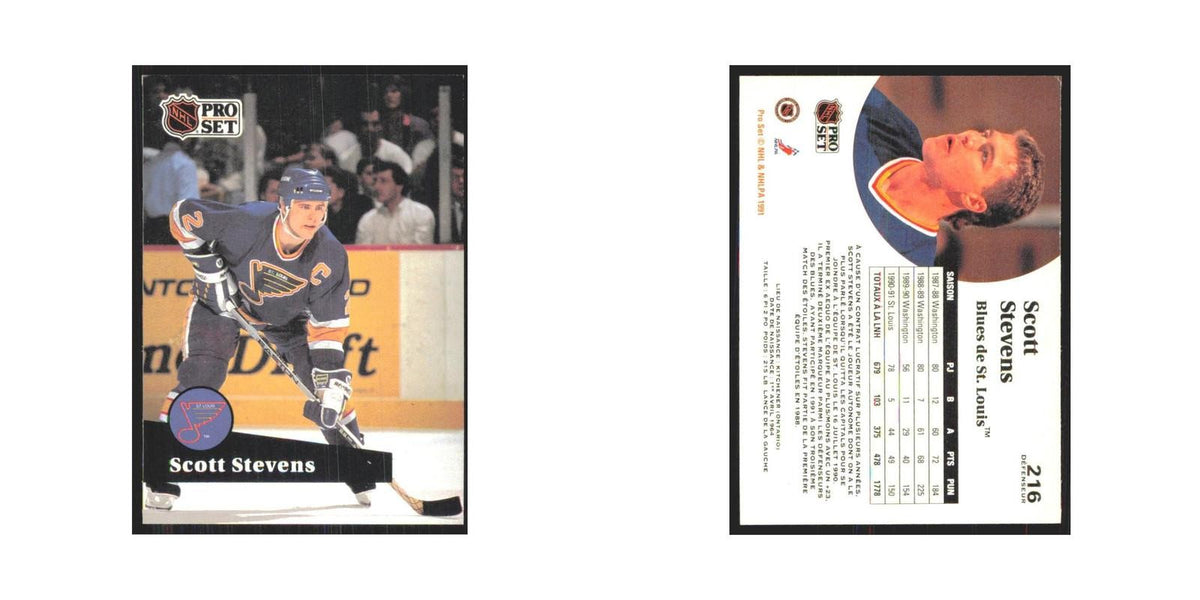 1991 Pro Set Scott Stevens St. Louis Blues #216