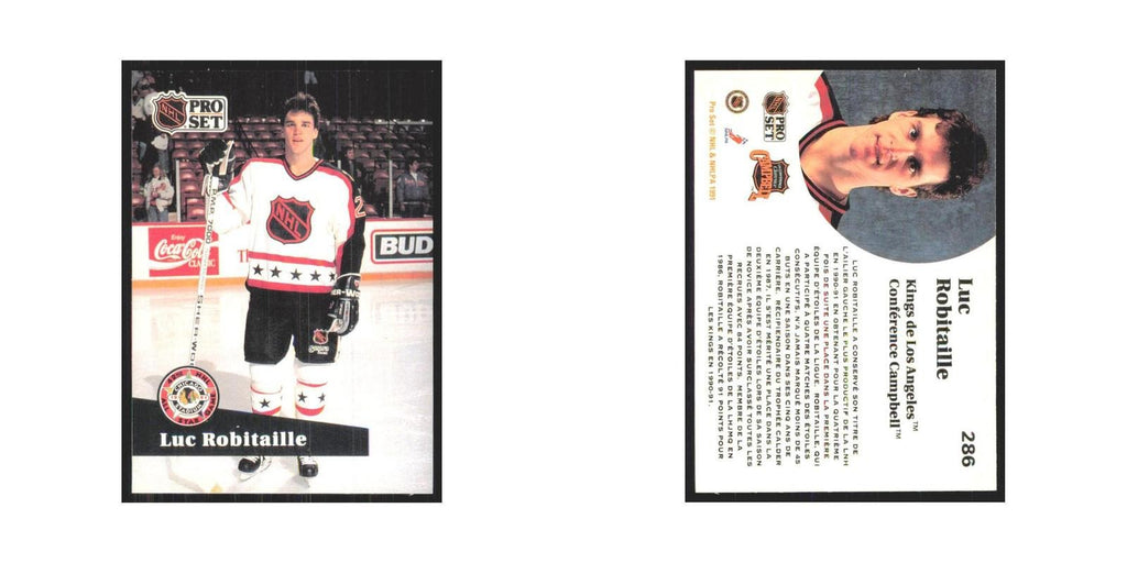 1991 Pro Set Luc Robitaille Los Angeles Kings #286