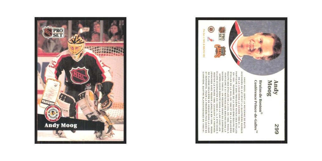 1991 Pro Set Andy Moog Boston Bruins #299